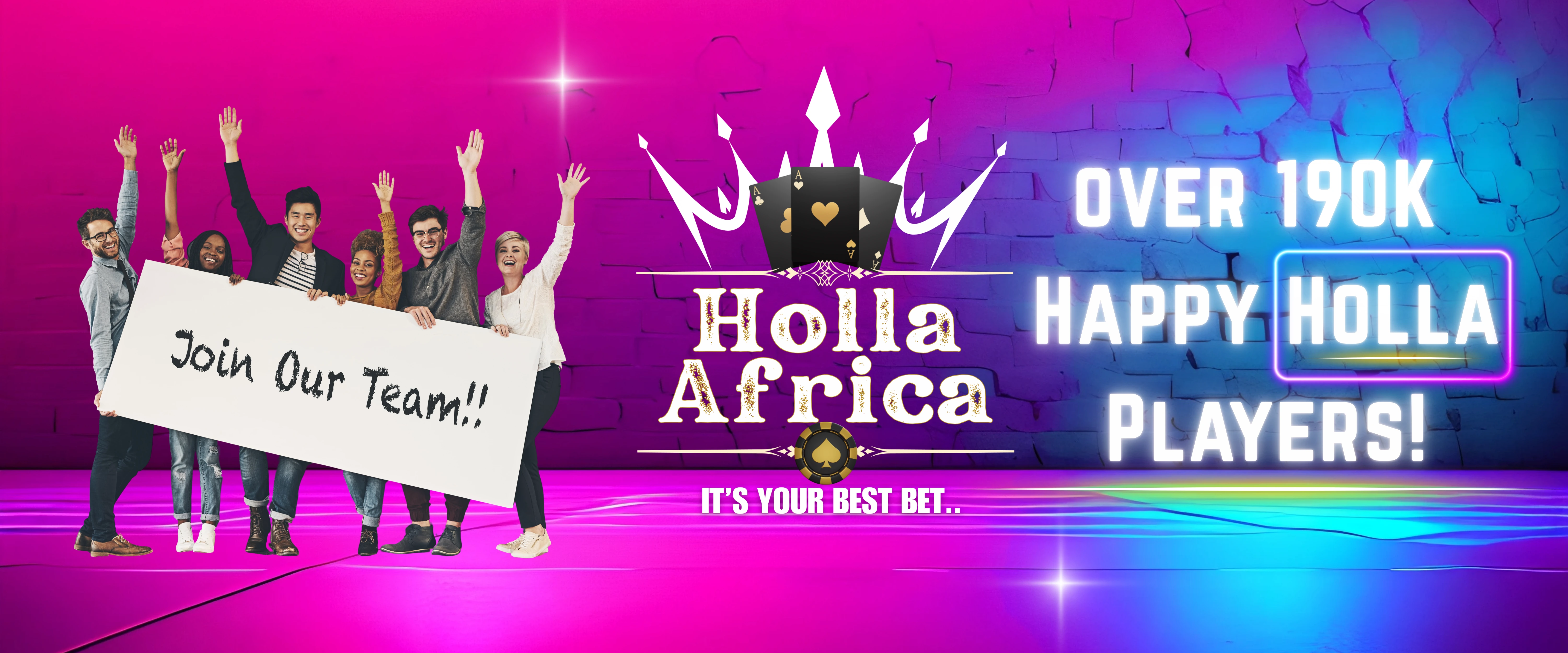 Join Our Team - Over 180K Happy Holla Players